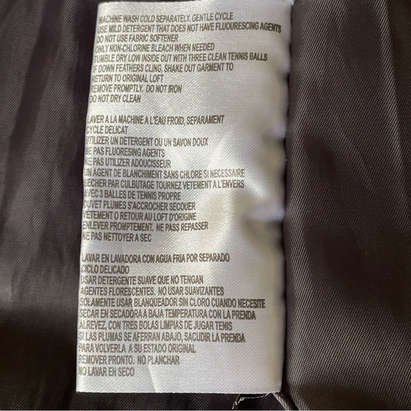 Michael Kors Dark Gray Women’s Hooded Down Coat Size Small - Picture 9 of 10